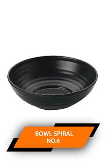 Shinewell Nappy Bowl Spiral Black No.6